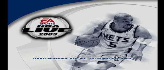 NBA Live 2003 Title Screen